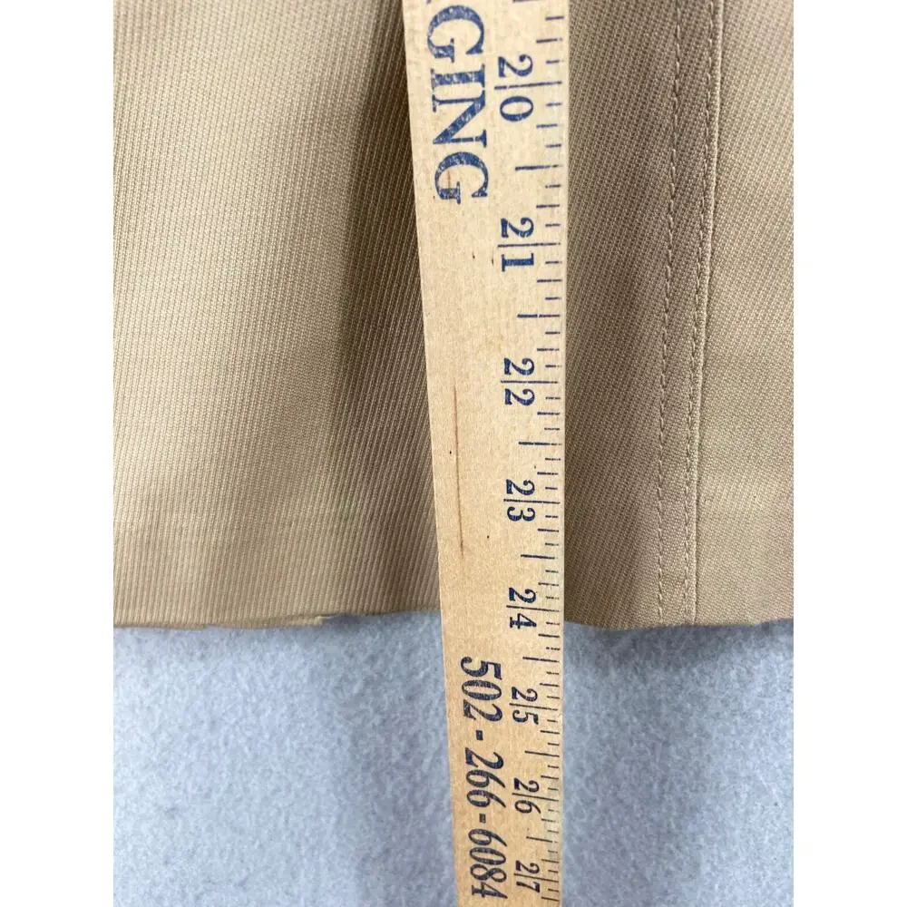 Talbots Skirt Womens‎ Sz 14 Tan Beige Lace Front Pencil Straight Slit Career - Picture 7 of 11